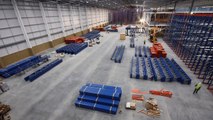 Warehouse storage racking installation video