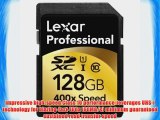 Lexar Professional 400x 128GB SDXC UHS-I Flash Memory Card LSD128CTBNA400
