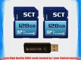 SCT 128GB x2 = 256GB SD XC Class 10 UHS-1 Secure Digital Ultimate Extreme Speed SDXC Flash