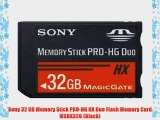 Sony 32 GB Memory Stick PRO-HG HX Duo Flash Memory Card MSHX32G (Black)
