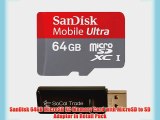 64GB SanDisk MicroSD HC XC MicroSDXC Class 10 Memory Card 64G (64 Gigabyte) for HTC Droid DNA