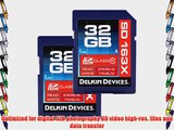 Delkin 32 GB SDHC 163X Class 10 Memory Card 2 Pack (DDSD163-32 GB(2X32))
