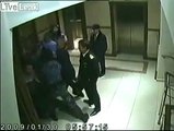 Violent Russian Change Of Management Captured On Security Cam