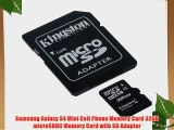 Samsung Galaxy S4 Mini Cell Phone Memory Card 32GB microSDHC Memory Card with SD Adapter