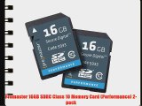 Promaster 16GB SDHC Class 10 Memory Card (Performance) 2-pack