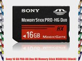 Sony 16 GB PRO-HG Duo HX Memory Stick MSHX16A (Black)