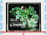 Kingston Elite Pro 4 GB 133x CompactFlash Memory Card CF/4GB-S2