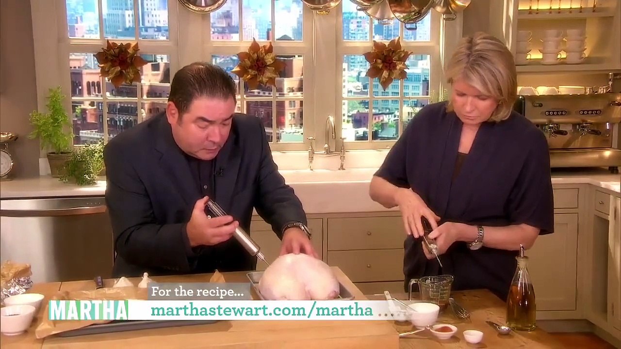 Emeril's Turkey Breast with Roasted Garlic | Thanksgiving Recipes |Martha Stewart