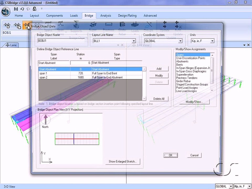 CSiBridge - 03 Design of Steel Girder Bridges: Watch & Learn