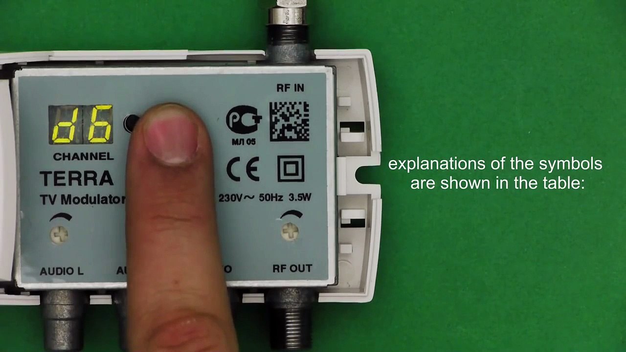 How to set up RF modulator TERRA MT47