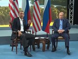 Video President of Russia Putin Meeting with US President Barack Obama at G 8 Summit 2013