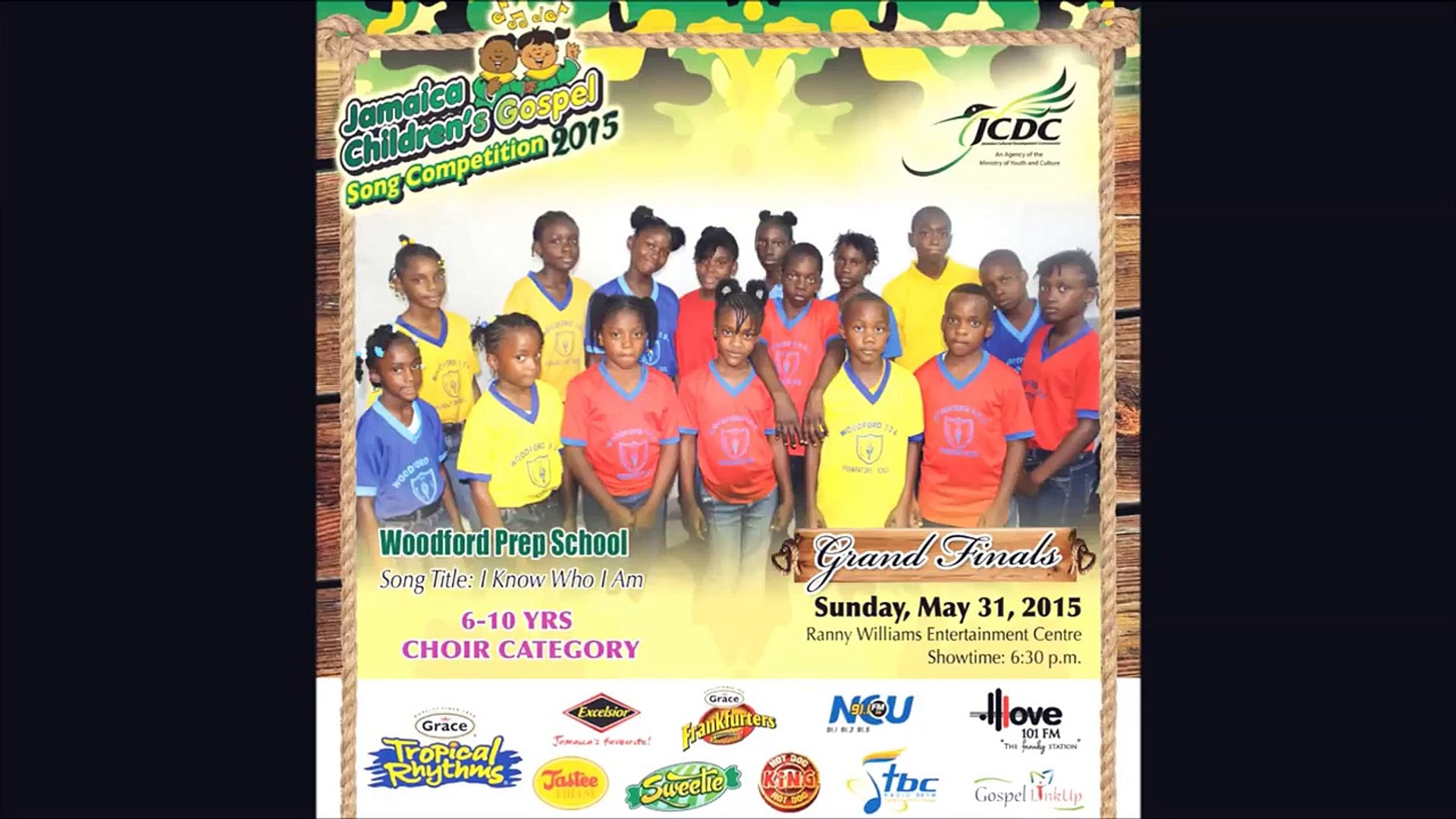 JCDC Jamaica Children's Gospel Song Competition Finalists 2015