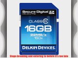 Delkin 16 GB Secure Digital (SD) PRO Class 6 150X Memory Card DDSDPRO2-16GB