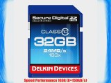 Delkin 32 GB Secure Digital (SD) PRO Class 10 163X Memory Card DDSDPRO3-32GB