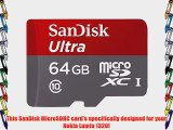 Professional Ultra SanDisk 64GB MicroSDXC Nokia Lumia 1320 card is custom formatted for high