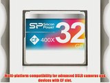 Silicon Power 32GB Hi Speed 400x Compact Flash Card (SP032GBCFC400V10)