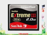 SanDisk SDCFX3-2048-901 2 GB Extreme III CompactFlash Card (Retail Package)
