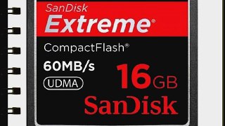 Sandisk 16GB Extreme CF memory card - UDMA 60MB/s 400x (SDCFX-016G Bulk Package)