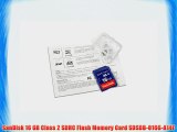 SanDisk 16 GB Class 2 SDHC Flash Memory Card SDSDB-016G-A14F
