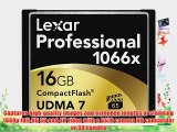 Lexar Professional 1066x 16GB VPG-65 CompactFlash card (Up to 160MB/s Read) w/Free Image Rescue
