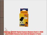 Samsung WB350F Digital Camera Memory Card 2 x 16GB microSDHC Memory Card with SD Adapter (2