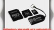 Kingston Mobility Kit - 4 GB microSDHC Flash Memory Card with SD and miniSD Adapters   USB