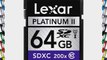 Lexar Platinum II 200x 64GB SDXC UHS-I Flash Memory Card LSD64GBSBNA200