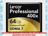 Lexar Professional 64 GB 400x UDMA7 CompactFlash Card (LCF64GCTBNA400)