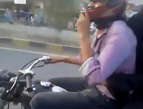 Boy wheeling on Bike with his Girl Friend - YouTube