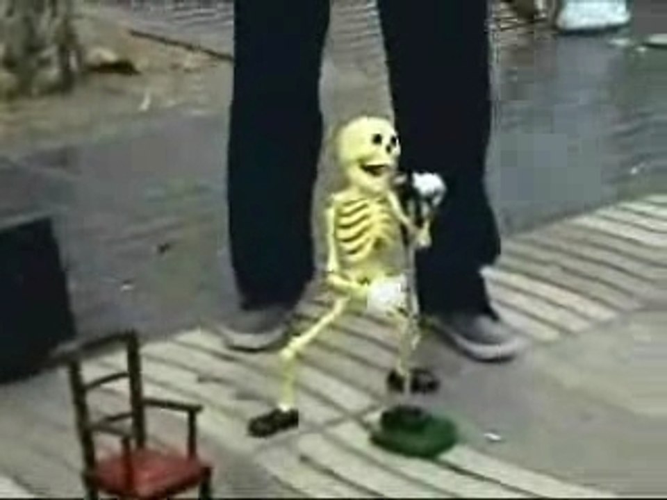 Squelette qui danse