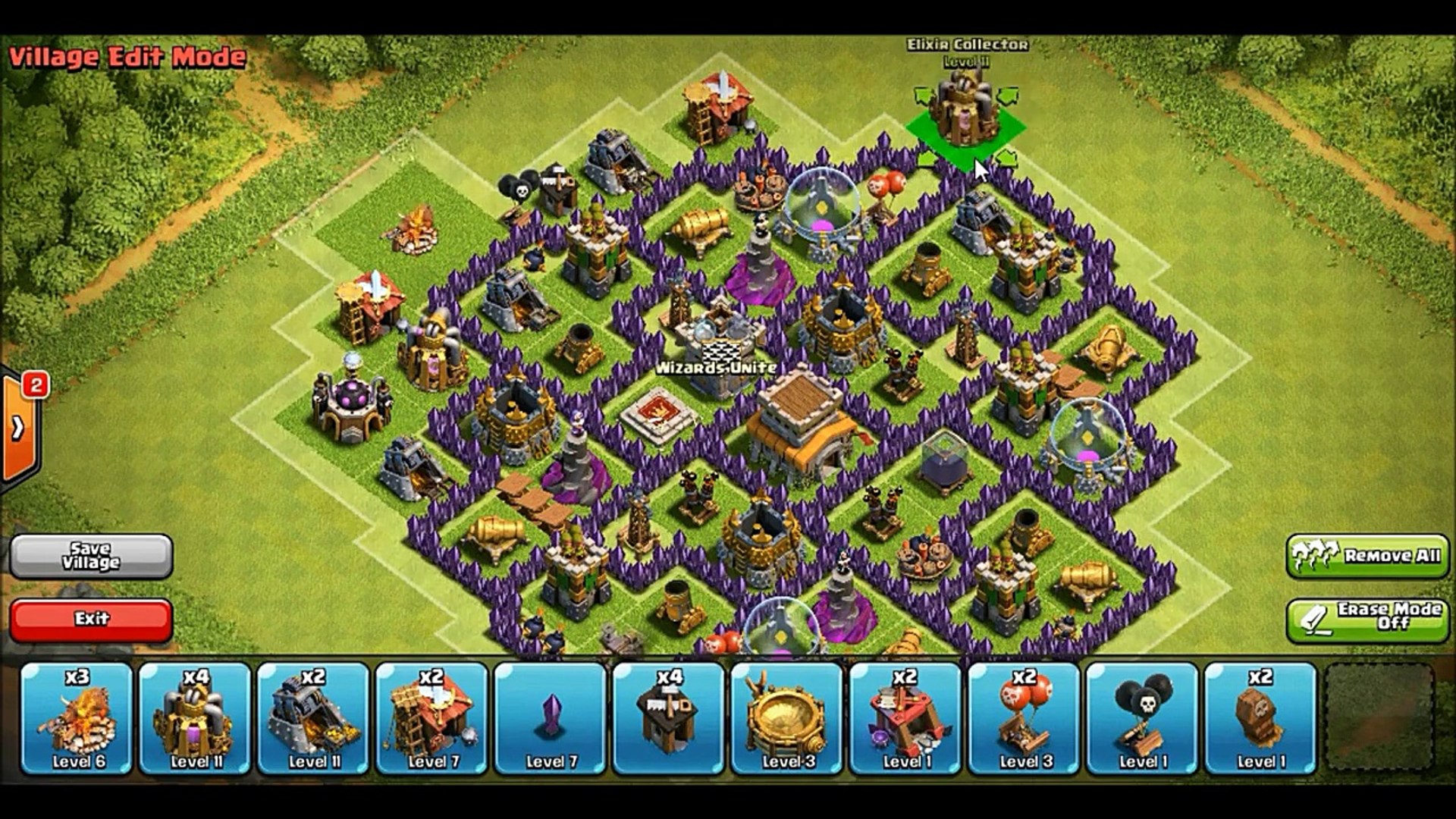 Clash Of Clans Th8 Hybrid Base Defense Clip Tesla Anti Air Giants Pekka Barch Video Dailymotion