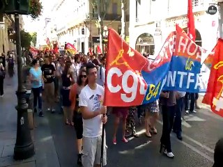 Avignon : manifestation contre l'austérité