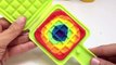 Rainbow Waffle Play Doh Sweet Confections Bakery Toys How to make Rainbow Waffles Playdough
