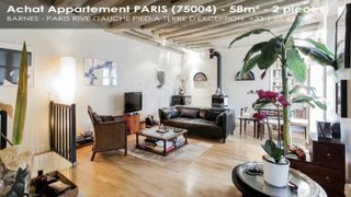 Vente - appartement - PARIS (75004) - 2 pièces - 58m²