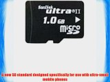 Sandisk SDSDQU1024A 1 GB Ultra II MicroSD Memory Card