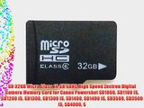 SD 32GB Micro Class 10 SD SDHC High Speed Zectron Digital Camera Memory Card for Canon Powershot