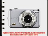 Fuji FinePix JX250 14MP 5x Optical/6.7x Digital Zoom HD Camera (Silver)