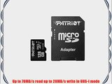 Patriot LX Series 128GB High Speed Micro SDXC Up to 70MB/sec Transfer Speeds (PSF128GMCSDHXC10)