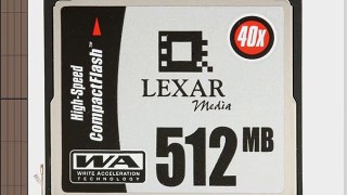 Lexar Media 512 MB CompactFlash HSS (40X) CF512-40-278