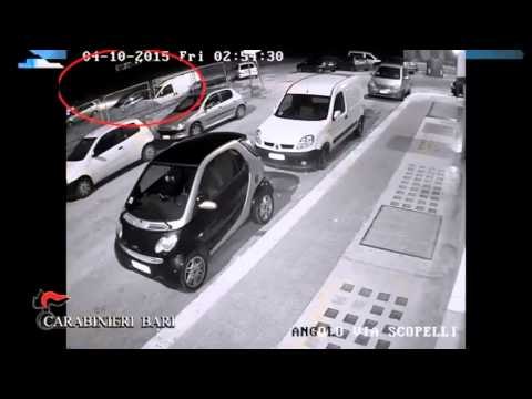 Bari - Rapina auto a coppia di amici giovane arrestato dai carabinieri (24.06.15)