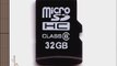 Komputerbay 32GB MicroSD SDHC Microsdhc Class 6 with Micro SD Adapter and Blue USB SD Reader
