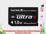 1gb 1g Sandisk Ultra Ii Memory Stick PRO Duo Sdmspdh-1024 Genuine for Sony