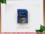 Trade Twin Pack 2 x 16GB Memory Card class 10 SD SDHC Memory Card class 10 FOR Canon PowerShot