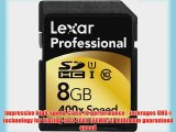 Lexar Professional 400x 8GB SDHC UHS-I Flash Memory Card LSD8GBCTBNA400