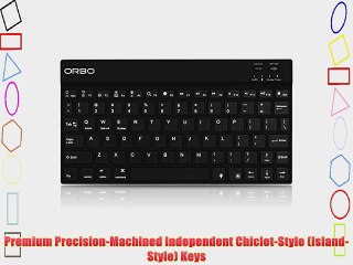 Orbo Wireless Backlit Keyboard w/Bluetooth 3.0 for Easy Pairing to Bluetooth-Compatible Mobile