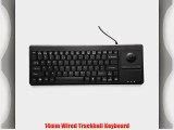Perixx PERIBOARD-514PLUS Wired Keyboard with Trackball - 14.57x5.39x1.02 Inch Dimension - PS2 USB