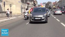 Opération escargot de la CGT dans les rues de Troyes pour l'augmentation des salaires