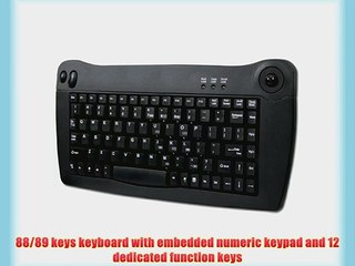 Adesso Mini Trackball USB Keyboard (ACK-5010UB)