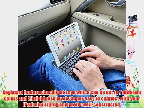 HAVIT? HV-KB217BT Ultra-Slim Bluetooth Wireless Aluminum Keyboard Cover case with backlit for