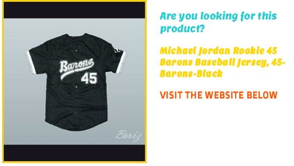 Michael Jordan Rookie 45 Barons Baseball Jersey